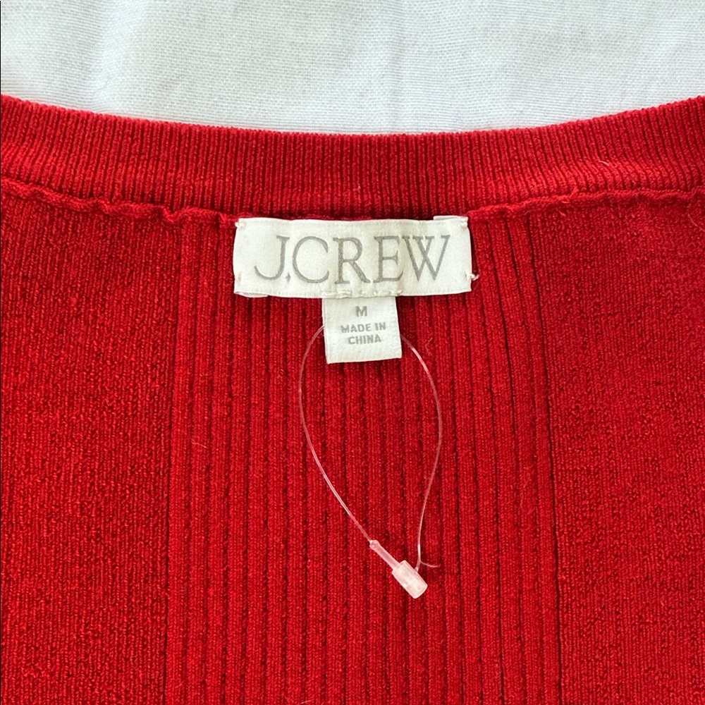 J Crew Red Sleeveless Knit Dress - Picture 2 of 7